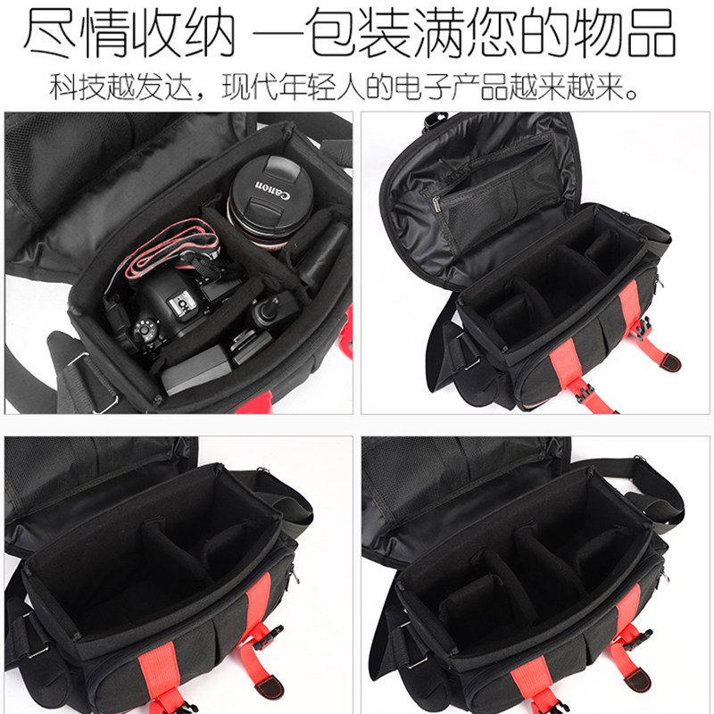 Suitable for Canon and Nikon Camera Bags, Slr 6D200D800D5D850D Single-Shoulder Photography Bag