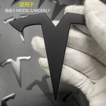 Renew the 3Modely Blackened Car Logo, Model3 Front Logo, Tesla Rear Logo, Black Metal Logo Color Change