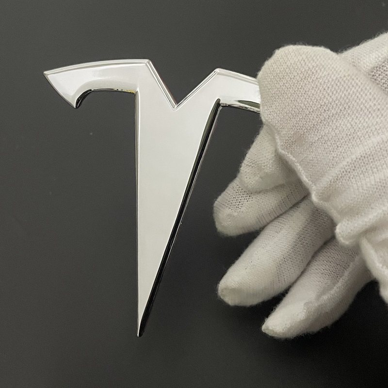 Renew the 3Modely Blackened Car Logo, Model3 Front Logo, Tesla Rear Logo, Black Metal Logo Color Change
