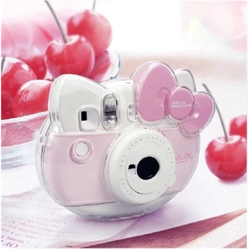 Suitable for Fuji Hello Kitty 40Th Anniversary Edition Polaroid Camera Transparent Crystal Protective Case Leather Bag