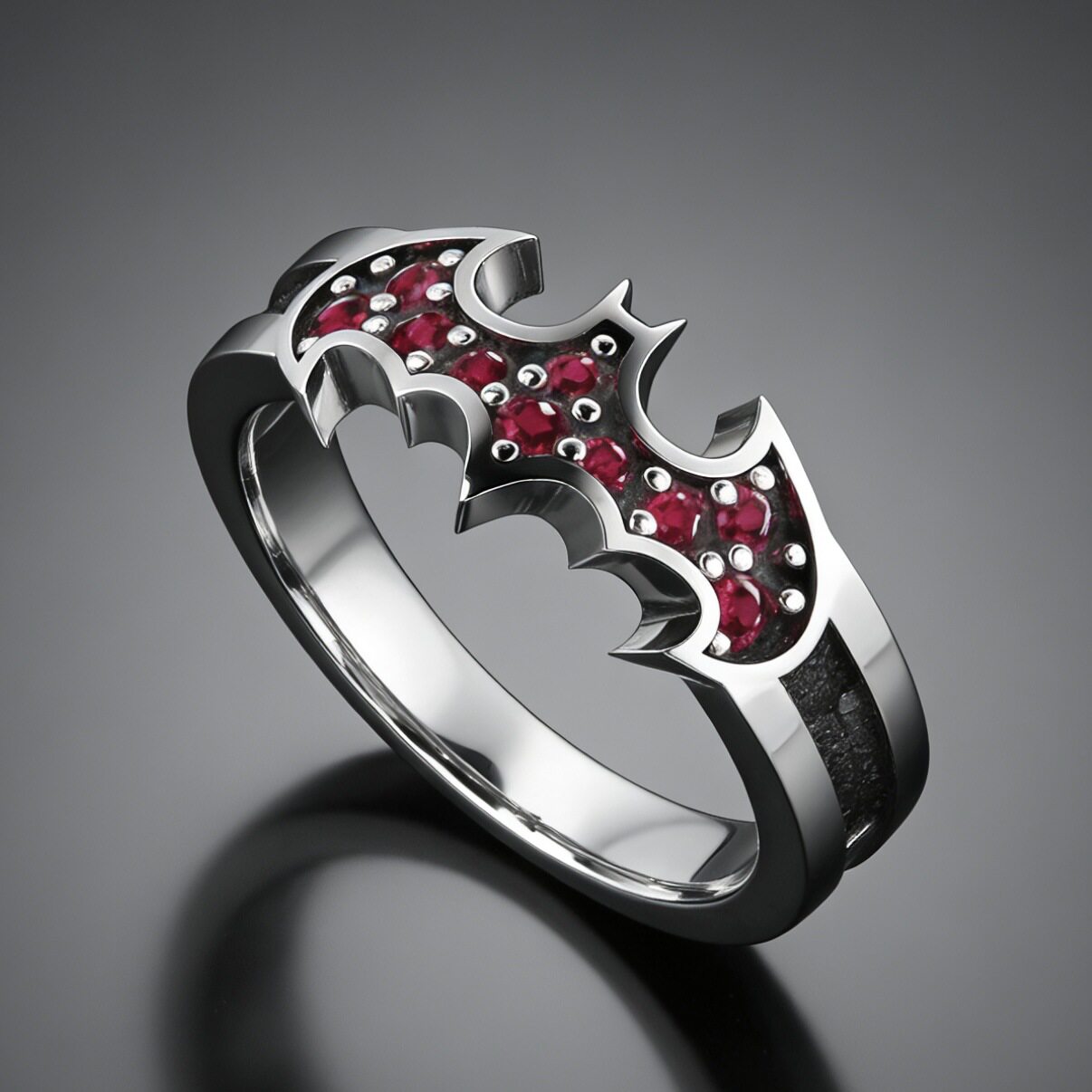 Sanjie Cross-Border Hot Selling Creative Animal-Shaped Bat Ring, Halloween Party Decoration, Oil-Drip Ring