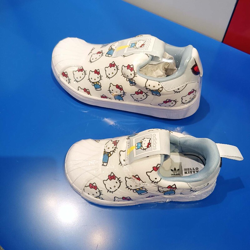 Adidas Trefoil Hello Kitty Cat Collaboration Girls' Shoes Shell Toe Lightweight Soft Sole Sneakers If7020 Adidas Trefoil Hello Kitty Cat Collaboration Girls' Shoes Shell Toe Lightweight Soft Sole Sneakers If7020