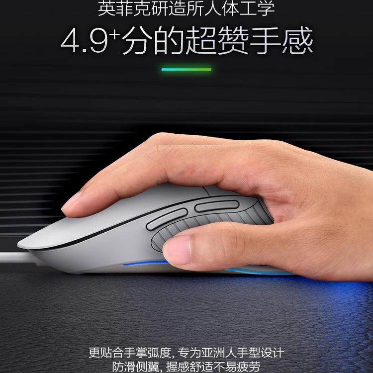 Inphic Pb1 Silent Wired Mouse for Gaming, E-Sports, Macro, Unisex, Office, Desktop Computer, Laptop