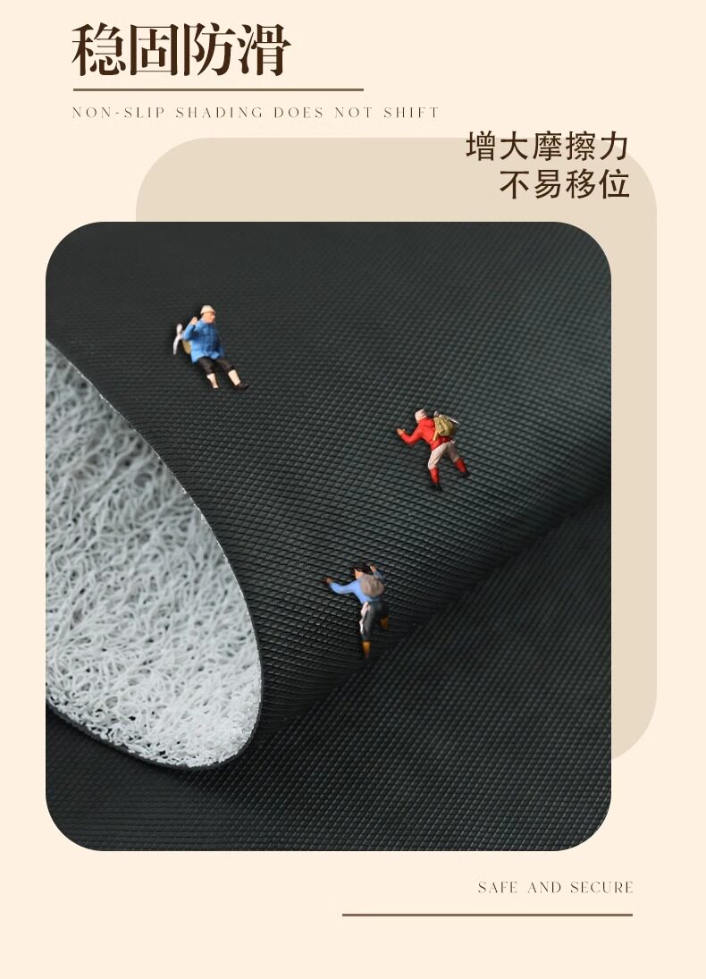 Totoro Silk Loop Floor Mat for Home Entrance, Customizable Pvc Door Mat, Cute Cartoon Entryway Mat