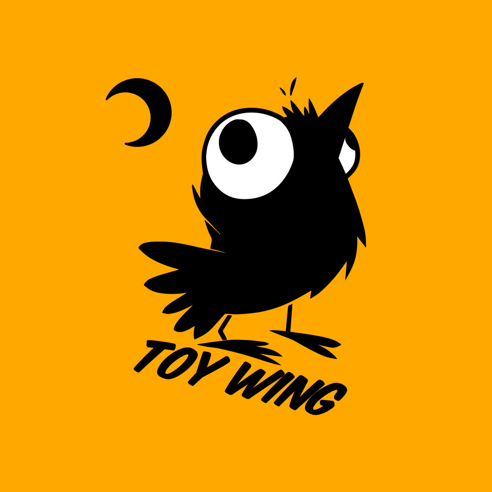 淘气夜莺紫砂潮玩TOYWING的LOGO