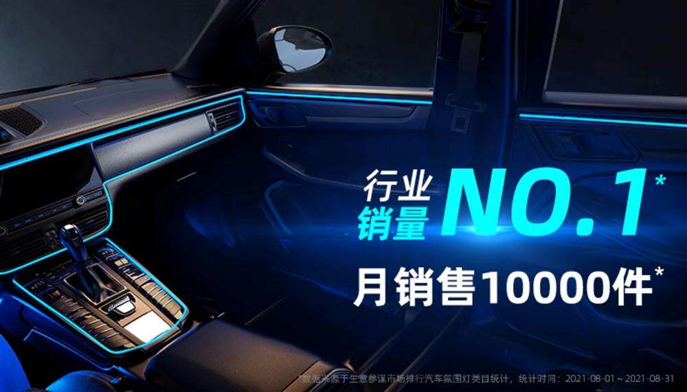 Car Led Light El Cold Light Line USB Car Light No-Wiring Door Decoration Light Modified Light Guide Strip Ambient Light