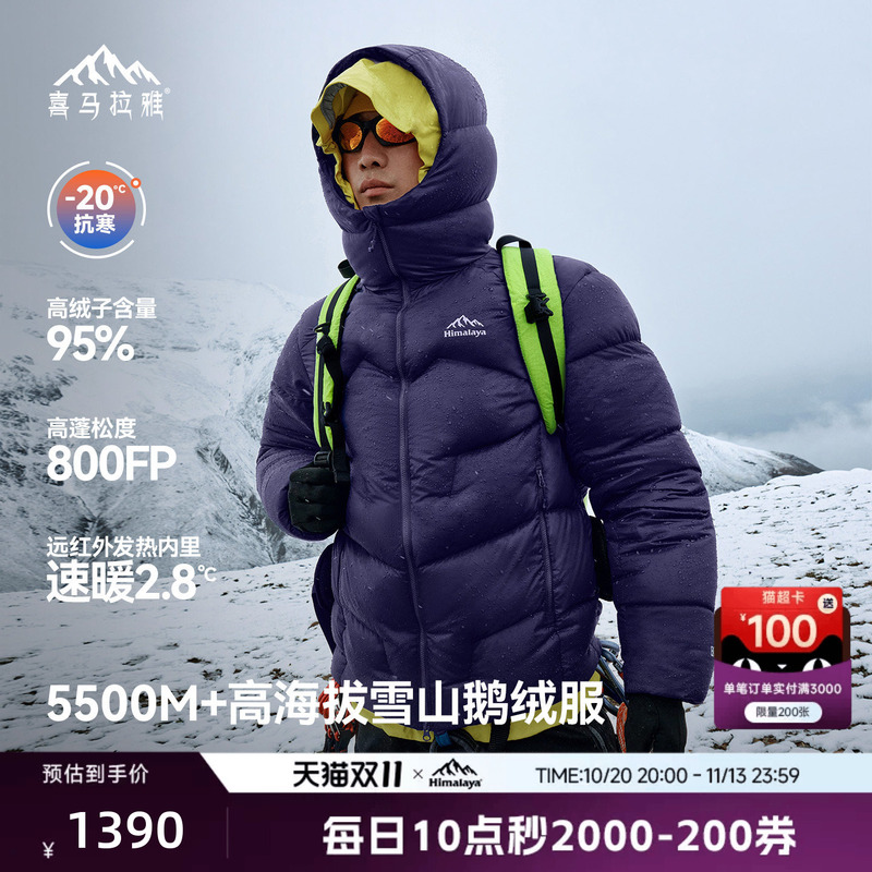 Ma Tianyu's Same Model Himalaya Jade Dragon 2.0 down Jacket 800 Fill Power Goose down Warm Outdoor Climbing Coat for Men and Women