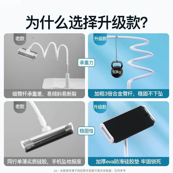 床头支架懒人宿舍床上伸缩万能看电视直播平板支架通用加长