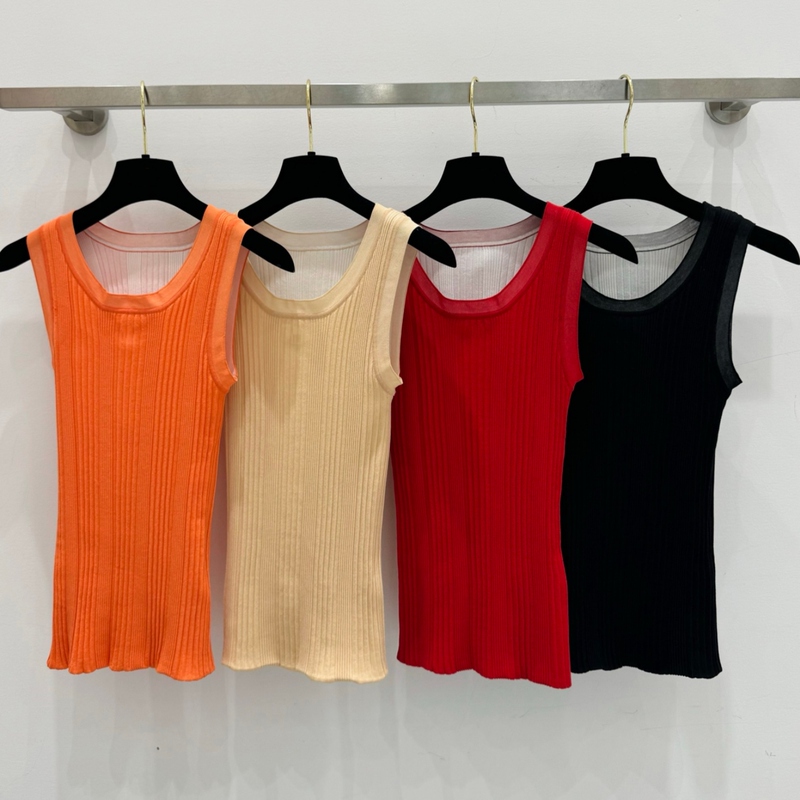Slim-Fit Knitted Vest 2026 Summer New Style Sleeveless Knit Top with Straps C815 Slim-Fit Knitted Vest 2026 Summer New Style Sleeveless Knit Top with Straps C815