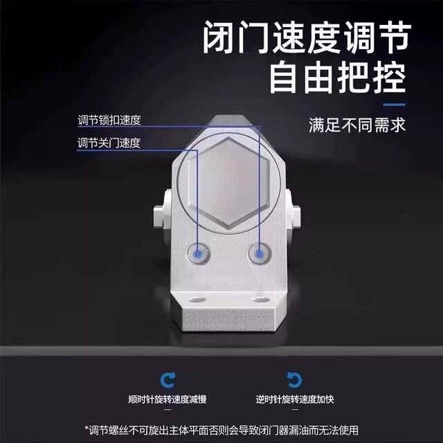 Automatic push-pull door closer, hydraulic buffer, 90 degree positioning, non-positioning spring fire door closing artifact, no need to punch holes