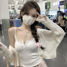 夏季纯欲风蕾丝吊带背心