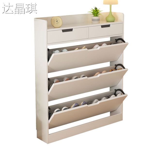 Ultra-Thin Shoe Cabinet for Home Entrance, Indoor, Trendy, Modern, Simple, 2025 New Model, Popular Storage Cabinet, Convertible Bed, Pull-Out Bed, Pull Cart