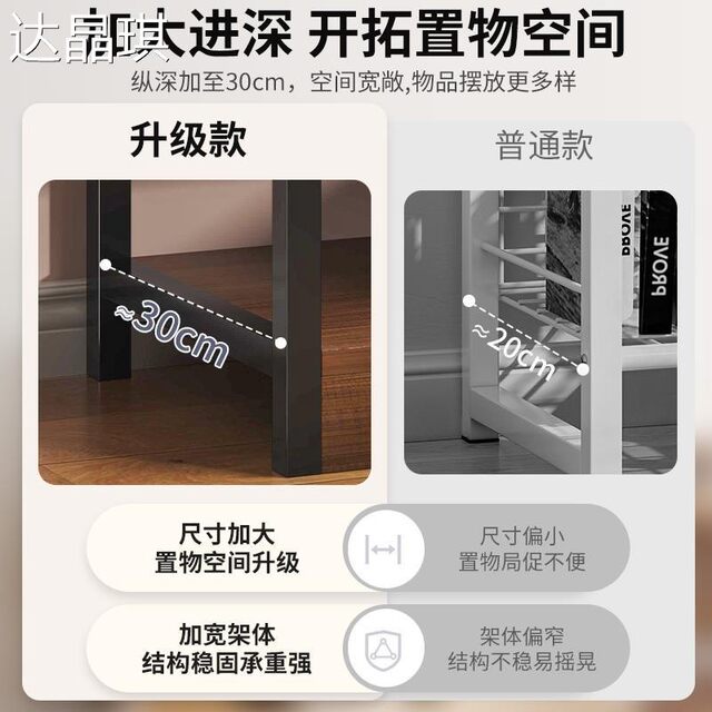 Shelf storage rack floor-standing multi-layer storage rack with basket household low shelf living room kitchen multi-functional storage rack bed sheet pull cart