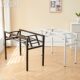 Folding table shelf long table double-layer table frame iron frame table leg single-layer table leg simple dining table thickened bracket bed sheet pull cart