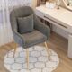 Trendy Chair, Makeup Chair, Desk Chair, Nordic Ins-Style Light Luxury Dining Chair, Leisure Chair with Backrest, Dressing Chair, Manicure Chair, Bed Cover, Pull-Out Bed