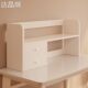 Solid wood bookshelf office desktop storage rack vertical all-in-one wall-mounted children's study table multi-layer bookcase bed sheet pull cart
