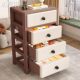 Multi-Layer Drawer Storage Cabinet with Wheels, Storage Box, Plastic Toy Cabinet, Bedside Table, Sz Bed Sheet Cart