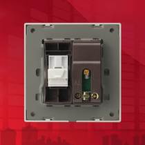 International Electrician Switch Panel Type 86 Household Stainless Steel Brushed Champagne Gold Cable CCTV Telephone Socket