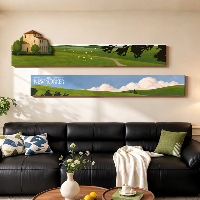 French-Style Grassland Living Room Decorative Painting, High-End Three-Dimensional Sofa Background Wall Hanging Painting, Creative Art Mural, New Model French-Style Grassland Living Room Decorative Painting, High-End Three-Dimensional Sofa Background Wall Hanging Painting, Creative Art Mural, New Model