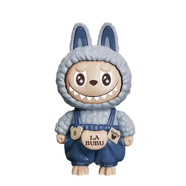 Rabbabu face changing keychain doll spinning doll pendant