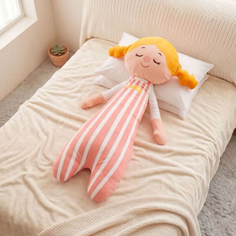 Cute Long Pillow Abebe for Sleeping on the Bed, Leg-Hugging Companion Plush Toy, Bed Companion Gift Cute Long Pillow Abebe for Sleeping on the Bed, Leg-Hugging Companion Plush Toy, Bed Companion Gift