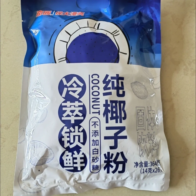 Nanguo 364g Pure Coconut Powder Juice, Coconut Milk Powder, No Added Sugar, Plant Protein Powder, Instant Drink, Milk Tea Powder, Coconut Milk Powder