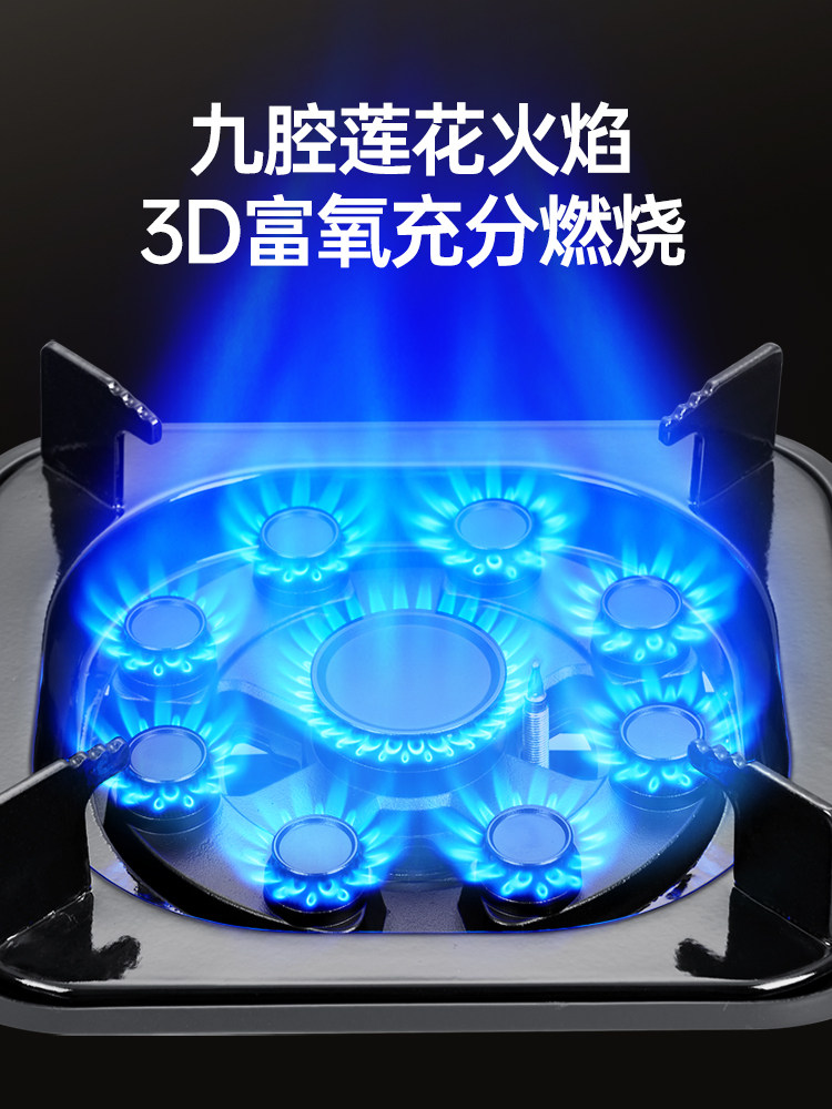 Liufu Haotaitai Gas Stove Double Burner Household Liquefied Gas Stove Tabletop Gas Stove Natural Gas High-Fire Stove Energy-Saving Stove