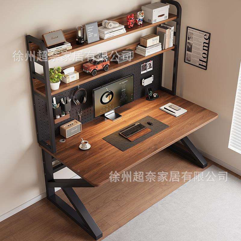 Book desk, household desk, bedroom, student desk frame with hole in the desk, simple electric storage for study GL-K