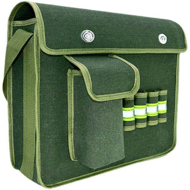 Canvas tool kit thickened wear-resistant large size small hardware storage bag large capacity woodworking multi-functional plumber bag