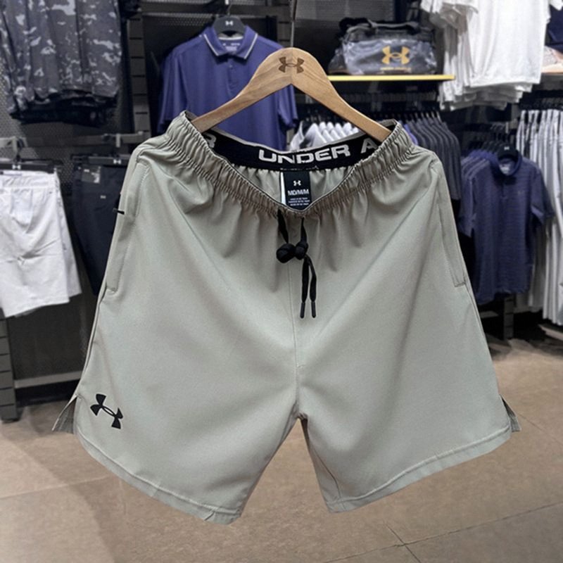 Спортивные шорты UA Under Armour, мужские летние тонкие быстросохнущие дышащие шорты для бега и фитнеса, свободные повседневные брюки с пятью точками