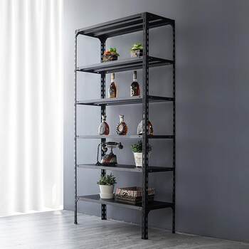 25 wide black shelf shelf multi-layer warehouse supermarket display rack home balcony storage rack warehouse home