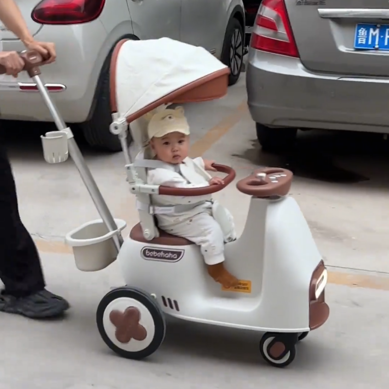 Children's baby rocker, trolley, walk stroller to go out, 2 in 1, new collection