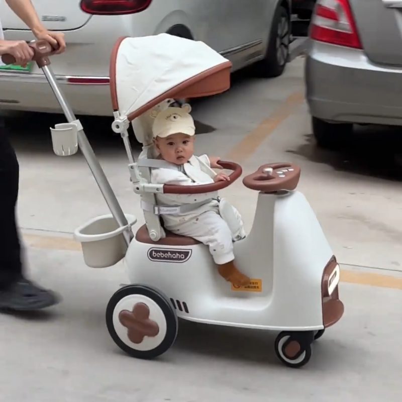 Children's baby rocker, trolley, walk stroller to go out, 2 in 1, new collection