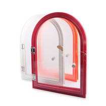 Deli glass door window sales transaction window sliding door braised vegetable shop pass round small door window