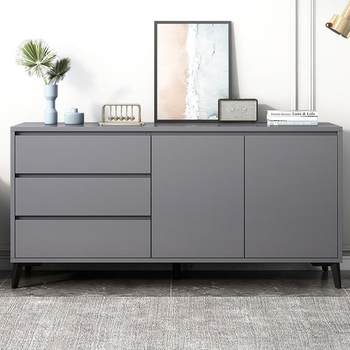 Italian light luxury chest of cabinets bedroom simple household floor-standing wall storage cabinet living room side cabinet storage drawer cabinet