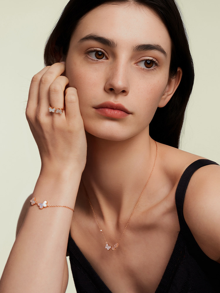 [Two Butterflies] Dukou Butterfly Bracelet, High-End Luxury Bracelet, New Year's Gift, Birthday Gift for Girlfriend