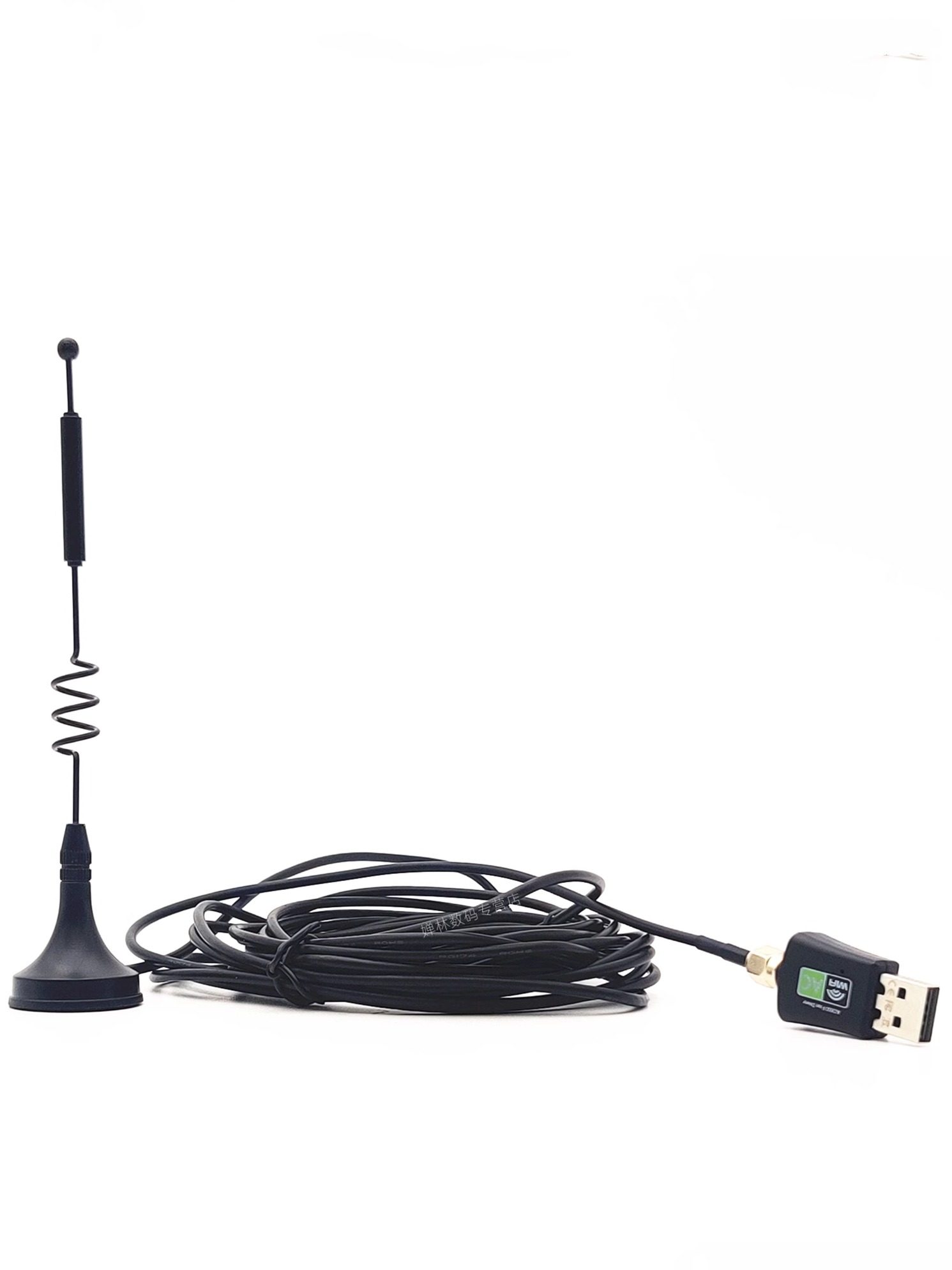 Desktop Cabinet Wireless Network Card USB Dual-Band Driver-Free Gigabit Wifi Receiver Magnetic Outdoor Waterproof Long Antenna Long-Distance High-Power Router Enhanced Receiver 5g