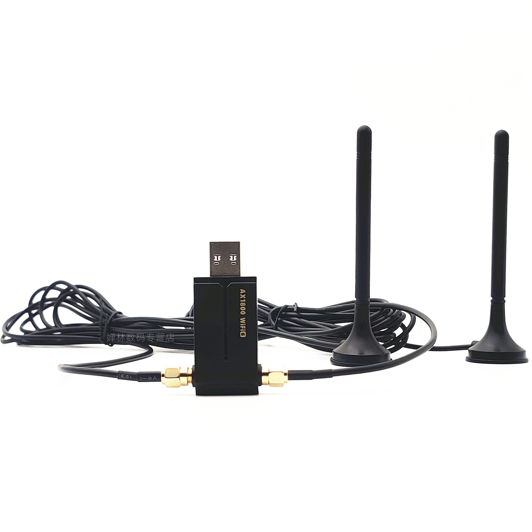 [in Stock, Lightning-Fast Delivery] Desktop Computer Case Wireless Network Card USB Dual-Band Driver-Free Gigabit Wifi Receiver Magnetic Outdoor Waterproof Long Antenna Long-Distance Enhanced Receiver