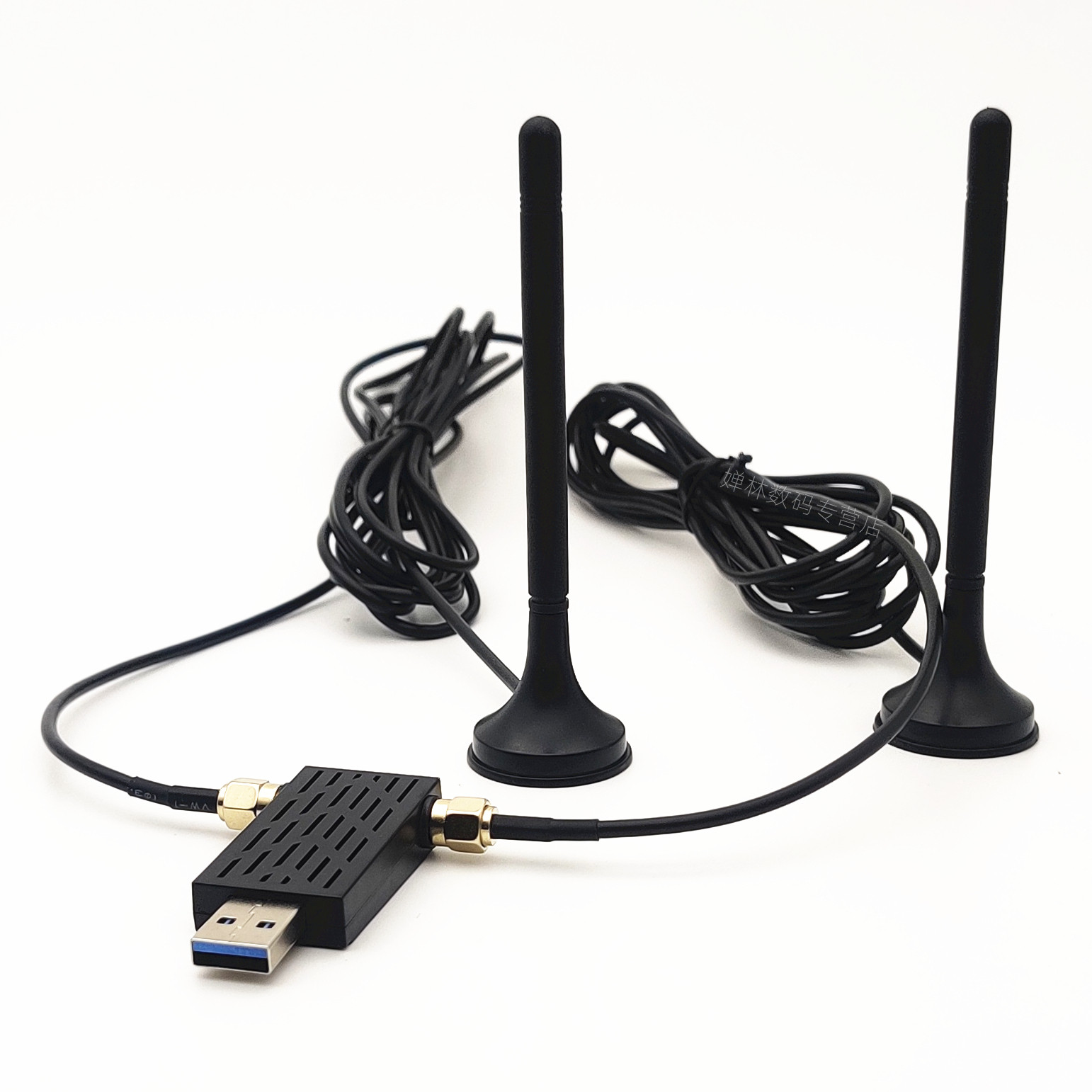 [in Stock, Lightning-Fast Delivery] Desktop Computer Case Wireless Network Card USB Dual-Band Driver-Free Gigabit Wifi Receiver Magnetic Outdoor Waterproof Long Antenna Long-Distance Enhanced Receiver