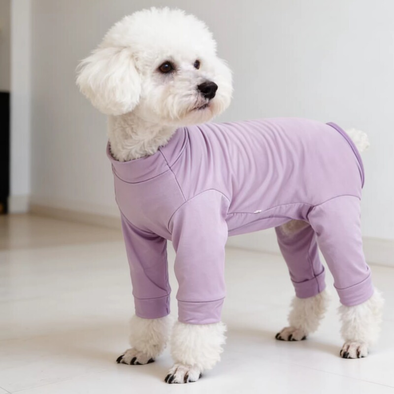 Dog Four-Legged Dust-Proof Pants, Summer Thin Modal Belly-Covering Clothing, Teddy Bichon Insect-Proof and Sun-Protective Pet Cooling Clothing