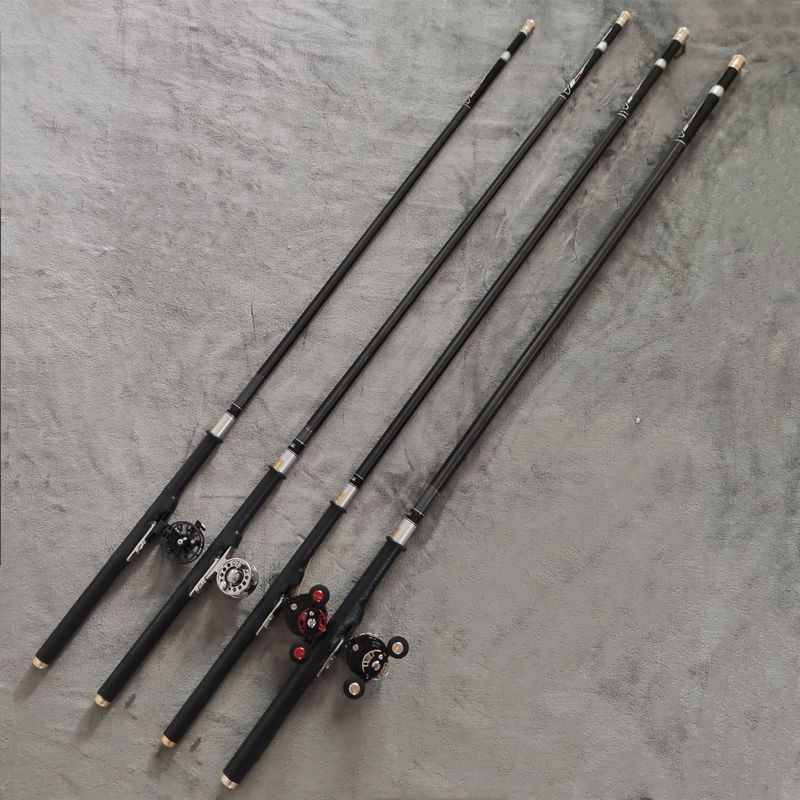 28调5H超轻进口60T碳布高碳速比带金属轮中通杆套装内走线中通竿：钓鱼神器还是智商税？