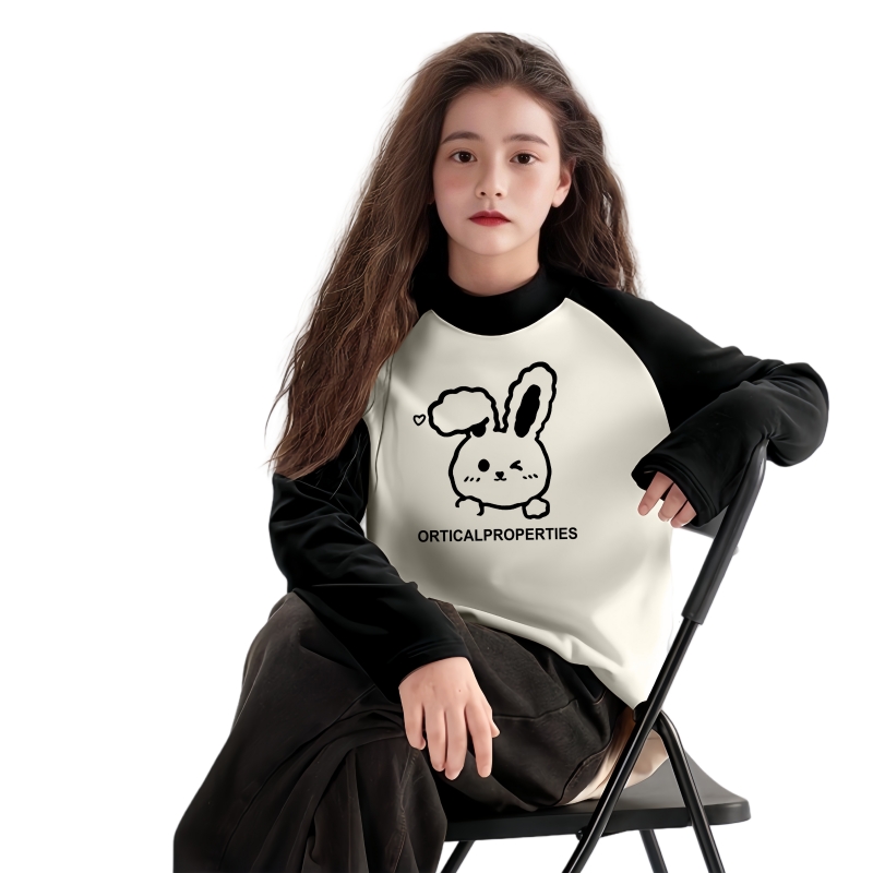 初影色半高领德绒打底