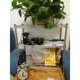 Wide new metal c seasoning rack clip storage rack three-layer table window sill wall corner narrow gap rack