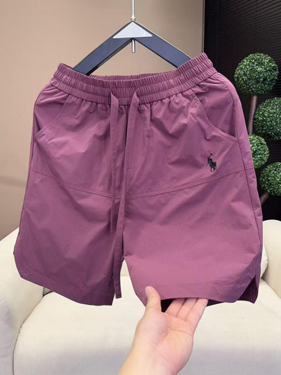 Quick-Drying Breathable Casual Shorts for Men 2025 Summer New Embroider Design Simple Fashion Versatile Five-Quarter Pants for Men