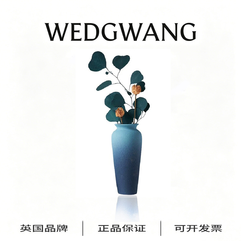 Wedgwang Ceramic Vase Simple Blue Home Decor Living Room Flower Arrangement Creative |   Blue Color