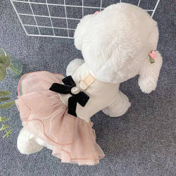 Dog Pet Clothes Pet Cat Cat Teddy Beaumi Small Cute Princess Bitter Bear Puppy Skirt Traction