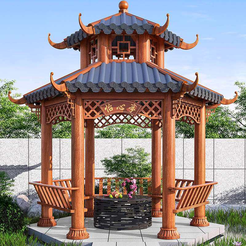 25年新款铝合金双层古建凉亭测评｜四角六角双塔设计谁更值得买？-旅游-淘宝好物网