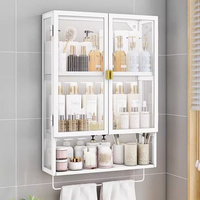 Bathroom small wall cabinet without punching sink storage cabinet wash basin wall storage rack bathroom waterproof storage cabinet