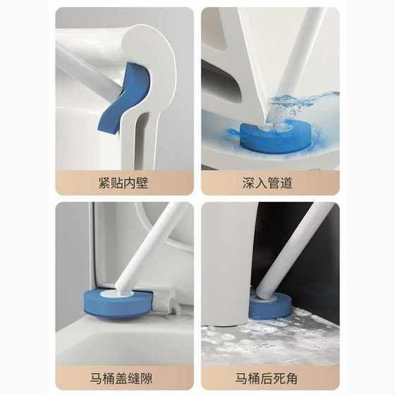 日本一次性马桶刷家用无死角洗厕所刷子壁挂卫生间清洁可替换刷头