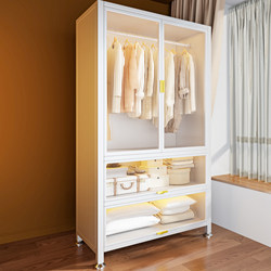 Simple Wardrobe For Home Wardrobe Storage Cabinet kids Clothes Multifunctional Storage Cabinet Floor-Standing Integrated Wall Rack